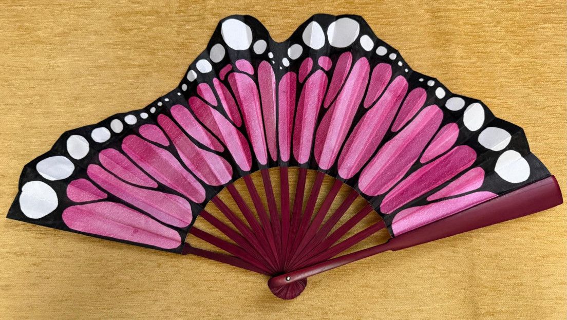 Abanico pericón mariposas